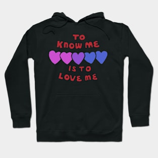 To Know Me (bisexual pride) Hoodie